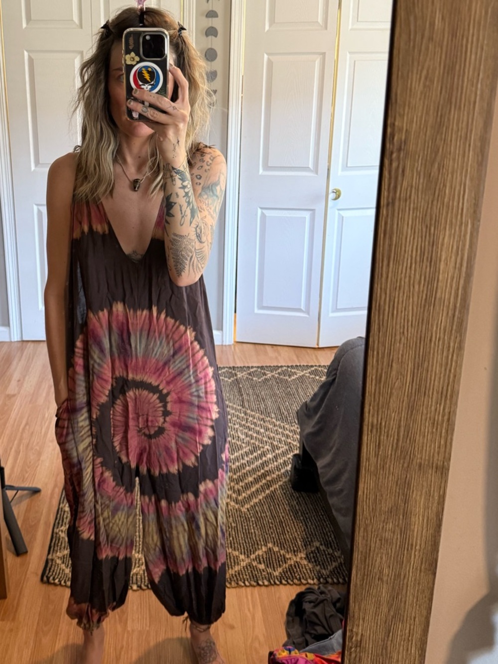 Hippie tie dye jumpsuit - Picture 2 of 10